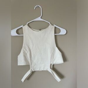 Revamped Cut out crop top size Medium